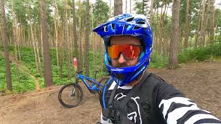 Woburn Sands mountain bike trails Some of my favourite segments in the wet [upl. by Edniya784]