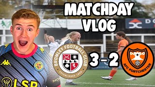 Matchday Vlog Bromley Women 32 AFC Portchester Ladies [upl. by Antonius417]