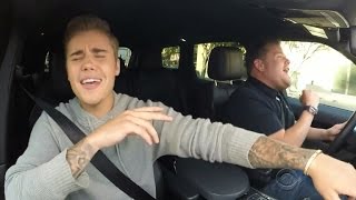 Justin Bieber Revisits His Old Hits in Carpool Karaoke With James Corden [upl. by Aidyn200]