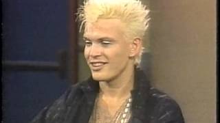 Billy Idol on Letterman July 24 1984 [upl. by Clower]