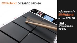 วิธีใช้ Roland OCTAPAD SPD30 EP1 การเปลี่ยนเสียงแต่ละแป้น [upl. by Norrat32]