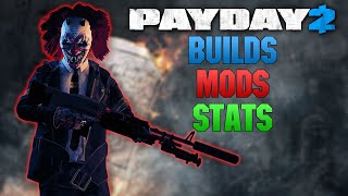 LAST PAYDAY 2 VIDEO  ALL my BUILDS MODS and STATS [upl. by Egidio]