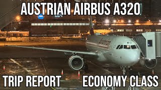 TRIP REPORT Austrian Airbus A320 ECONOMY Stockholm ARN  Vienna VIE [upl. by Haslett]