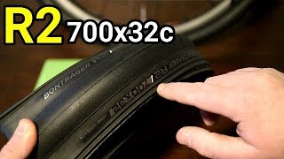 Bontrager R2 700x32c Tire Weight and Actual Size [upl. by Adyahs148]