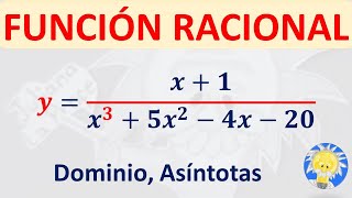 📈 FUNCIÓN RACIONAL Cúbica  Dominio Asíntotas Juliana la Profe [upl. by Nerro]