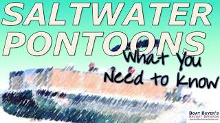 Can Pontoons Go In SaltWater and what you need to know [upl. by Rust]