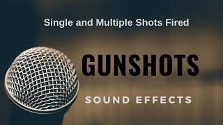 Gunshot Sound Effects Single and Multiple Shots [upl. by Abell]