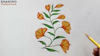 quotStepbyStep Flower Drawing Tutorial for Beginnersquot [upl. by Brod453]