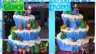 quotThe Grinch Moviequot and quotFrozen 2quot Mountain Cake I How to Cook Craft amp Cake It [upl. by Aline36]