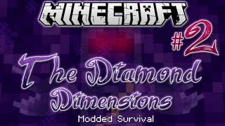 quotBONE KNIGHTS amp CREEPSquot  Diamond Dimensions Modded Survival 2  Minecraft [upl. by Hanleigh]