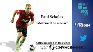 Paul Scholes Soccer Analysis  quotDropping to Receivequot [upl. by Vachel948]