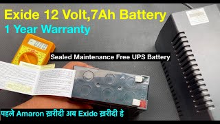 Exide 12V7AH Battery  Best Ups Battery [upl. by Benjie]