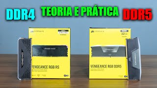 A REAL DIFERENÇA ENTRE MEMÓRIA RAM DDR4 E DDR5 TEORIA E PRÁTICA [upl. by Lanford]