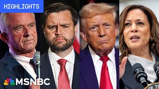 Countdown to the 2024 election Day 71  MSNBC Highlights [upl. by Esirehs]