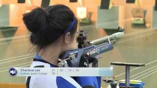 Raffles Institution dominates A Division Girls Air Rifle Team category [upl. by Ecneret]