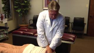 Your Houston Chiropractor Dr Gregory Johnson Treats A Patient With A Thoracic Spine Kyphosis [upl. by Hendon]