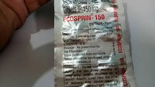 Ecosprin 150 MG Tablet  Uses Dosage Side Effects Price [upl. by Calan]