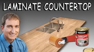 How To Install Sheet Laminate On A Countertop [upl. by Atinaej921]