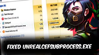 Valorant Unrealcefsubprocessexe WORKING 100 January 2023 Update [upl. by Aserehc]