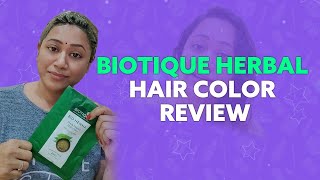 New Biotique Herbal Hair Color Review  Best Organic Hair Color  Kranthi Balivada [upl. by Siram]