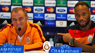 ŞAMPİYONLAR LİGİ  Basın Toplantısı Fatih Terim ve Didier Drogba  Galatasaray [upl. by Herminia]