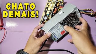 FAMOSA FONTE de PC QUE NÃO FUNCIONA COMO CARREGAR DE BATERIA 138v [upl. by Akemed]