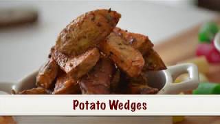 How to make Potato Wedges Potato Wedges Recipe a bite more [upl. by Akkahs]