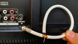 A piece of coaxial cable unlocks all TV channels  Antenna Booster [upl. by Heigl]