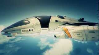 Future Spaceship Concepts  Rendered in Cinema4D [upl. by Horwath]