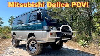 Mitsubishi Delica L300 4X4 Turbo Diesel  POV Drive Off Road [upl. by Ttsepmet]