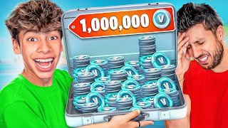 Winning 1000000 VBucks from my Dad [upl. by Eceinaj]