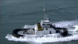 Tugboat Almost Capsizes  Indirect Towing Goes Wrong [upl. by Melodee]