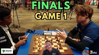 What did Magnus Carlsen tell Pragg after the game  World Cup Finals Game 1  Commentary by Sagar [upl. by Storm330]