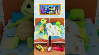 Who Gets the Blanket 🛏️🐢🦖 funny shorts [upl. by Drucy]