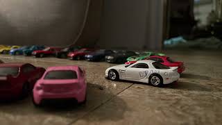 Hot wheels the fast and the furious race wars letty race with white rx7 stop motion [upl. by Wilona184]