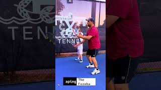 The forehand tennis technique [upl. by Wiggins]