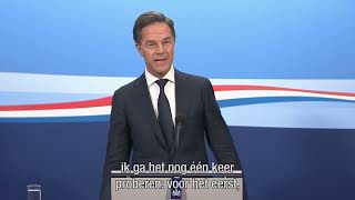 Inleidend statement van MP Rutte van 14 juli 2023 [upl. by Akirat]