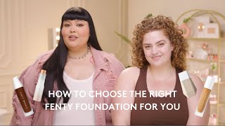 How To Choose The Right Foundation For You  Fenty Beauty Foundation Portfolio [upl. by Laamak]