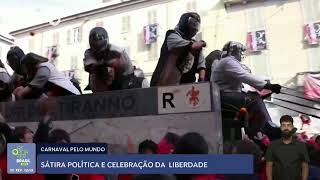 Carnavais pelo mundo celebram culturas tradicionais e sátiras políticas [upl. by Burl]