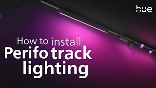 Philips Hue  How to install Perifo track lighting [upl. by Tdnarb]