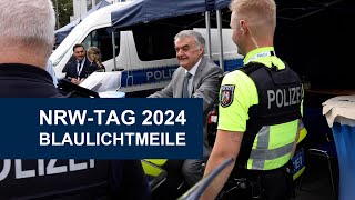 NRWTag 2024  das war die Blaulichtmeile der Polizei NRW [upl. by Suertemed]