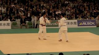 決勝 鈴木桂治 VS 穴井隆将 2011 全日本柔道選手権大会 [upl. by Llenrev]