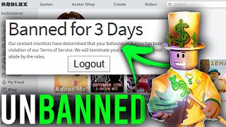 How To Get Unbanned From Roblox Quick amp Easy  Appeal Roblox Ban [upl. by Rodenhouse884]