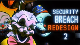 REDESIGNING SECURITY BREACH FROM THE GROUND UP AGAIN speedpaint commentary fnaf vanny sunmoon [upl. by Jaclyn]