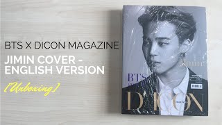 UNBOXING BTS 방탄소년단 X DICON DISPATCH MAGAZINE JIMIN COVER  ENGLISH VERSION [upl. by Anitac]