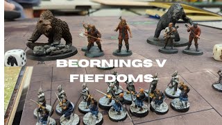 Beornings V Fiefdoms 500pts MESBG Battle Report [upl. by Esinaej]