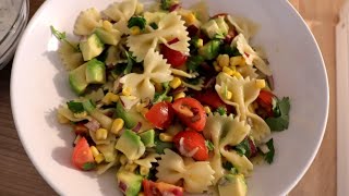 Heerlijke farfalle pasta salade recept vegetarisch [upl. by Harrod215]