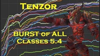 Tenzor  Burst of Each Class 54 PvP [upl. by Margret]