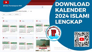 Download Kalender 2024 Islami Lengkap dengan Tanggal Merah Hijriyah dan Jawa [upl. by Lilybelle]