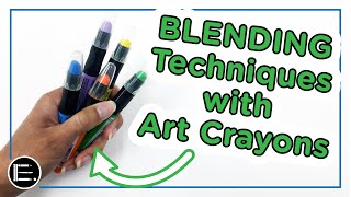 BLENDING Techniques with Art Crayons • Using Marabu Art Crayons [upl. by Sum]